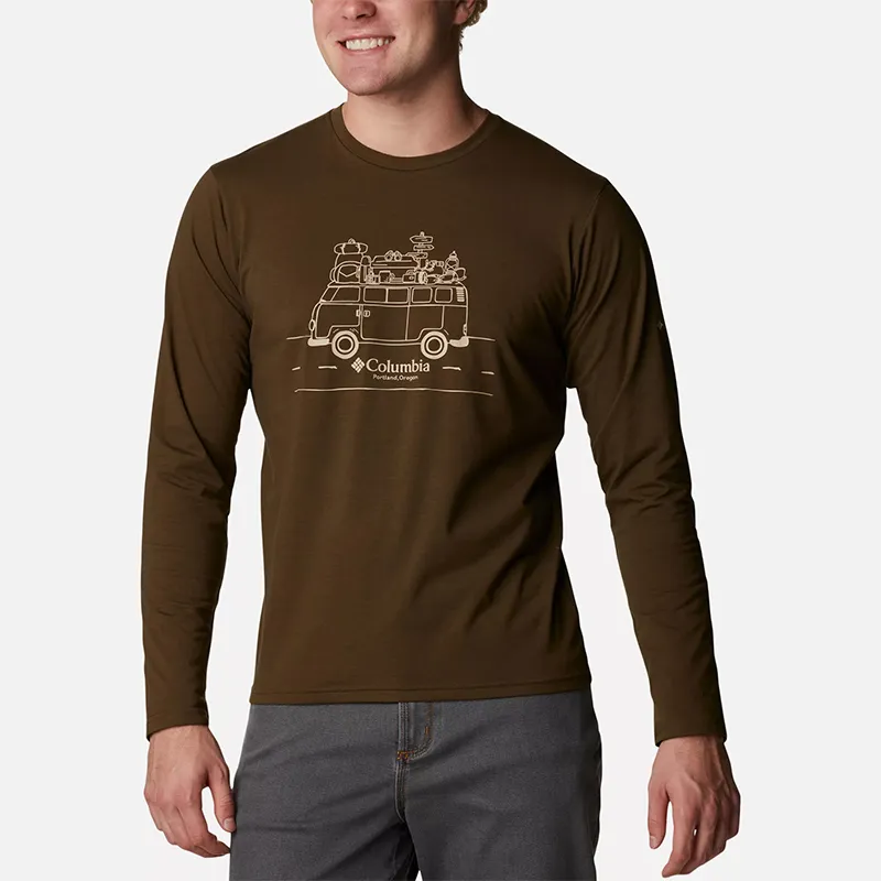 Columbia T Shirt Men's Army Green-2