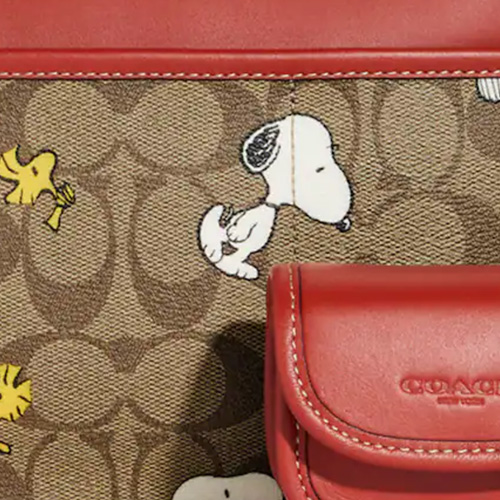 Coach X Peanuts Heritage Convertible Crossbody With Snoopy