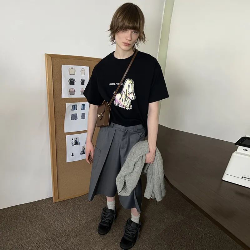 Umamiism Casual Shorts Unisex Gray-3