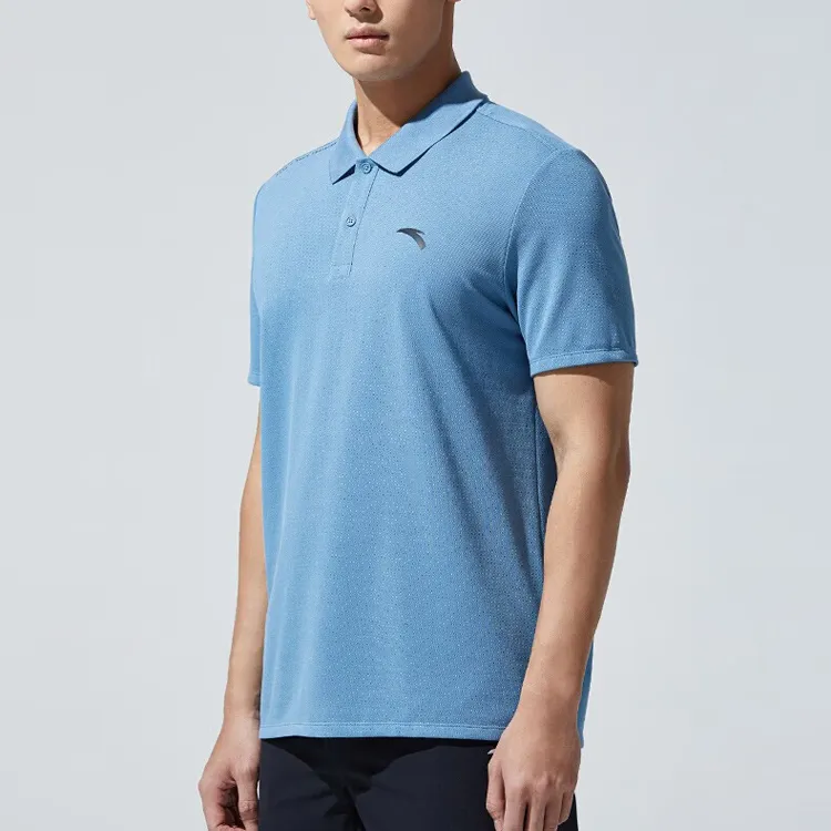 Anta Variety Training Collection Polo Shirt Men's Blue-4