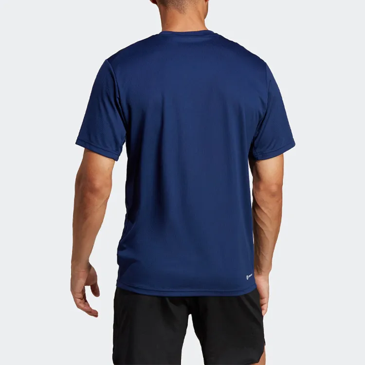 Adidas T Shirts Men Dark Blue-4