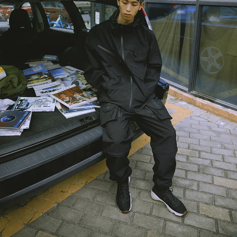 MEDRIA Jogger Casual Pants Unisex Black-2