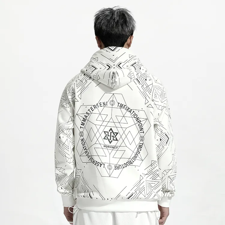 NORVINCY Hip Hop Loose Casual Outerwear Sweatshirt Unisex-5