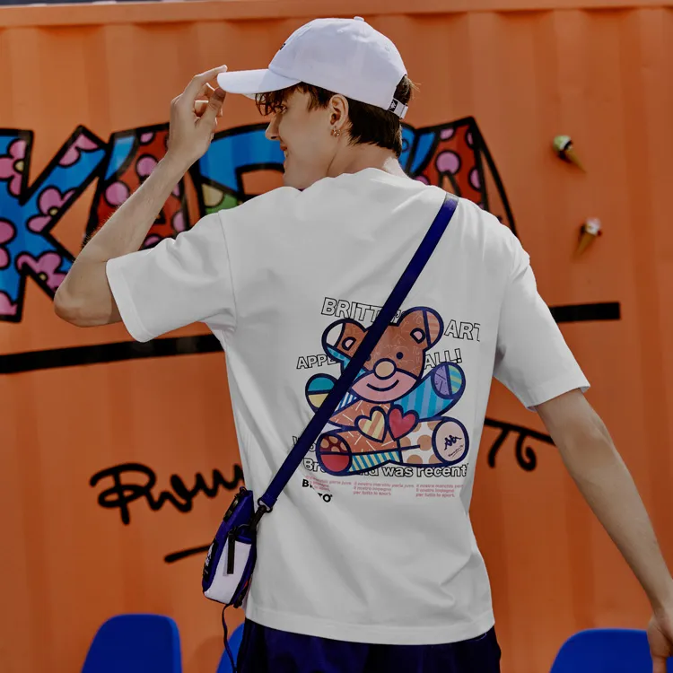 Kappa x Britto Drop Shoulder Sleeve T Shirt Unisex-3