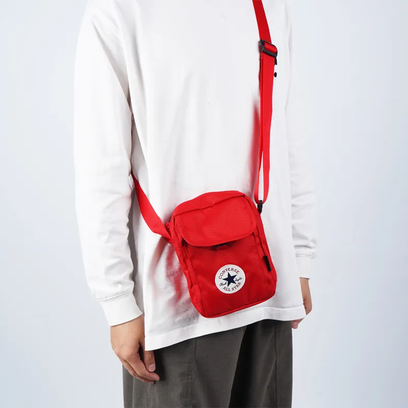 Converse Polyester Shoulder Bag Crossbody Bag Regular Unisex Red-5