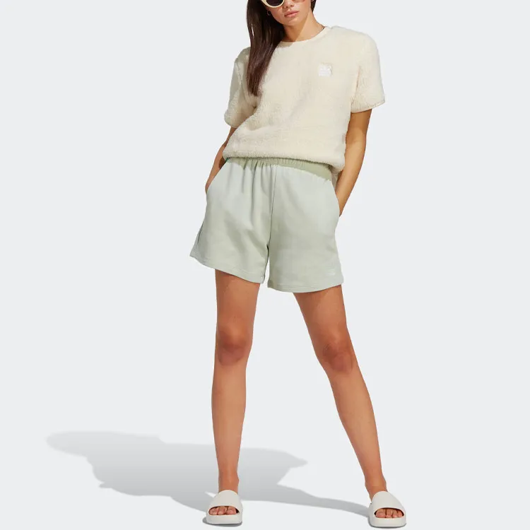 Adidas Originals Essentials Casual Shorts Women's Linen Green-3