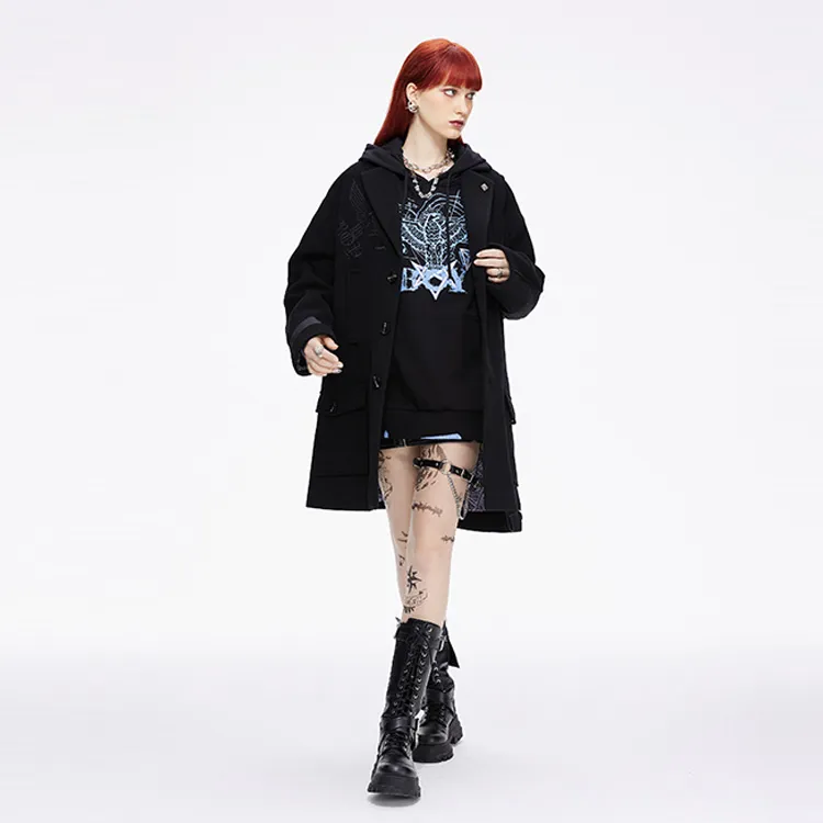 Boy London Trench Coats Unisex Black-4