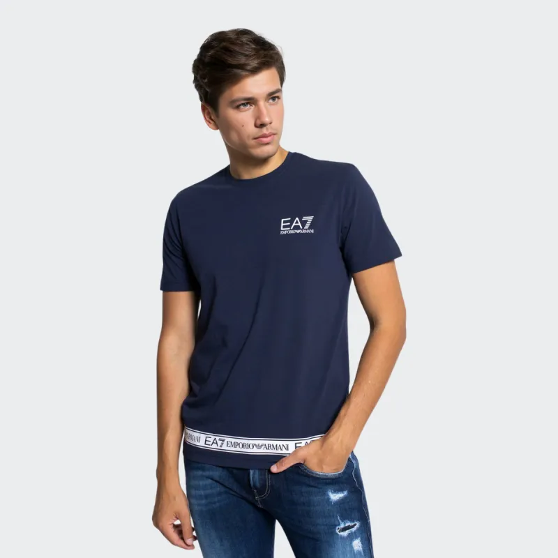 EMPORIO ARMANI EA7 T Shirts Men Navy Blue-5