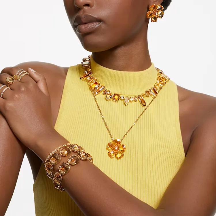 Swarovski Florere Alloy Necklaces Women's-3