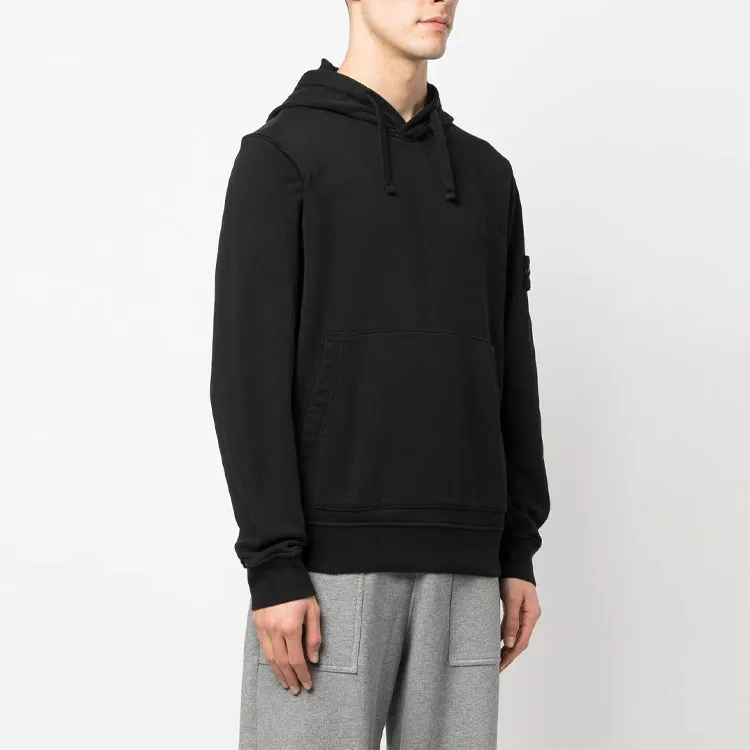 STONE ISLAND Logo Patch Drawstring Hoodie-4