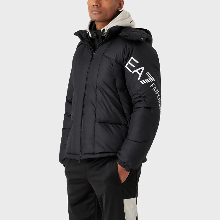 EMPORIO ARMANI Logo-print Padded Jacket-3