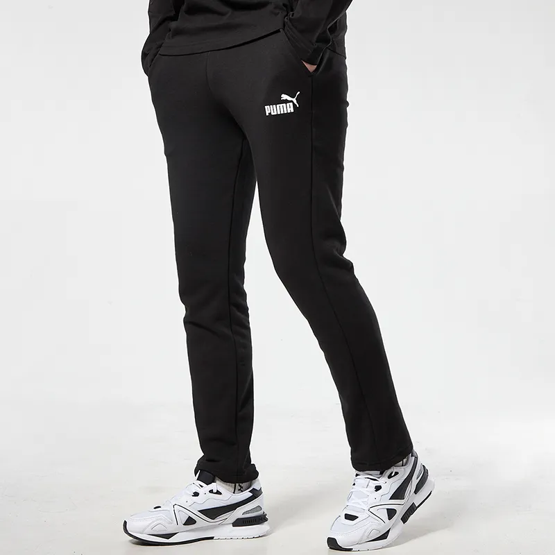PUMA Knitted Sweatpants Men's Black-4