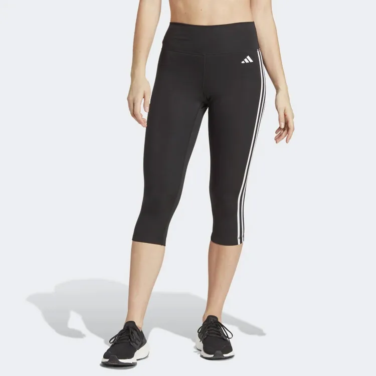 Adidas Free Shipping With AdiClub Train Essentials 3 Stripes High Waisted 3/4 Leggings-1