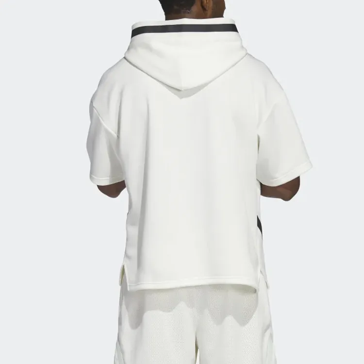 Adidas Free Shipping With AdiClub Adidas Basketball Select Short Sleeve Hoodie-1