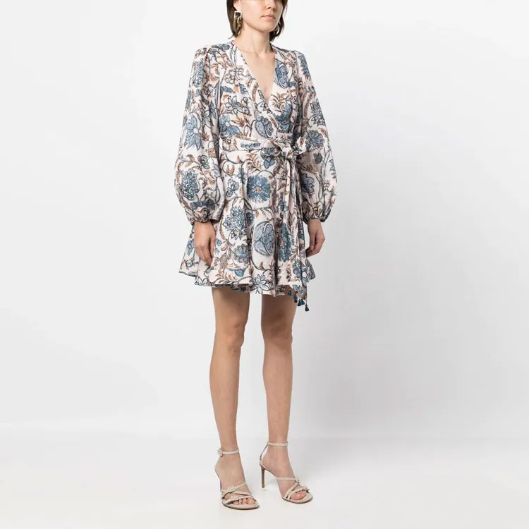 Zimmermann Long Sleeved Dresses Women's Blue-3