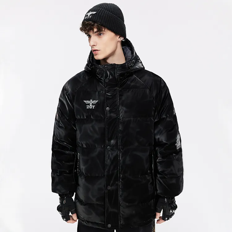 Three body X Boy London Down Jackets Unisex Black-3