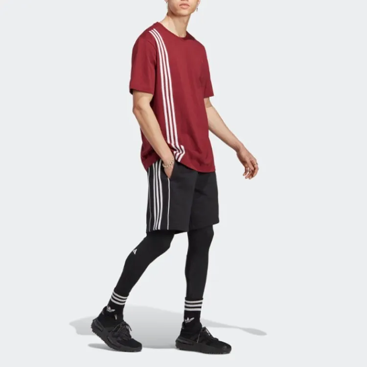 Adidas T Shirts Men Dark Red-3