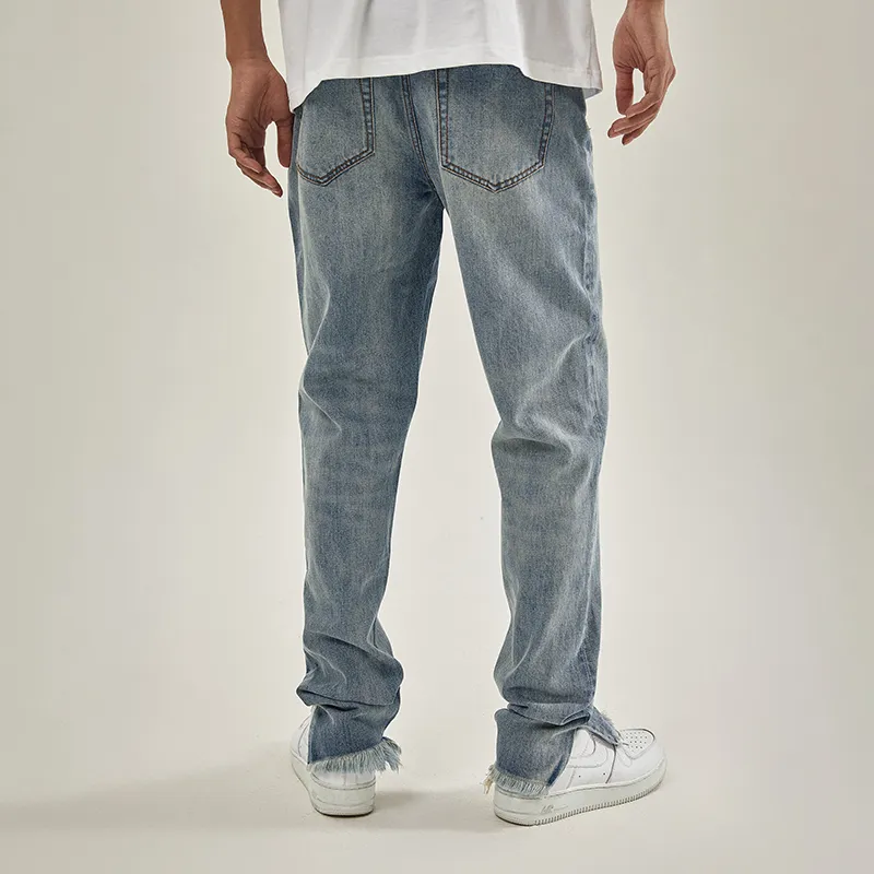 BONELESS Tapered Pants Jeans Unisex Blue-4