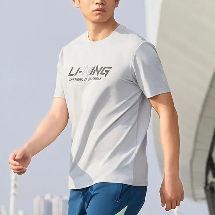 LINING Training Series T Shirts Men Coin Gray-3