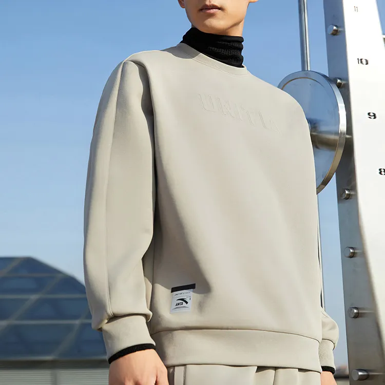 ANTA Sweatshirts Men Mung Bean-1