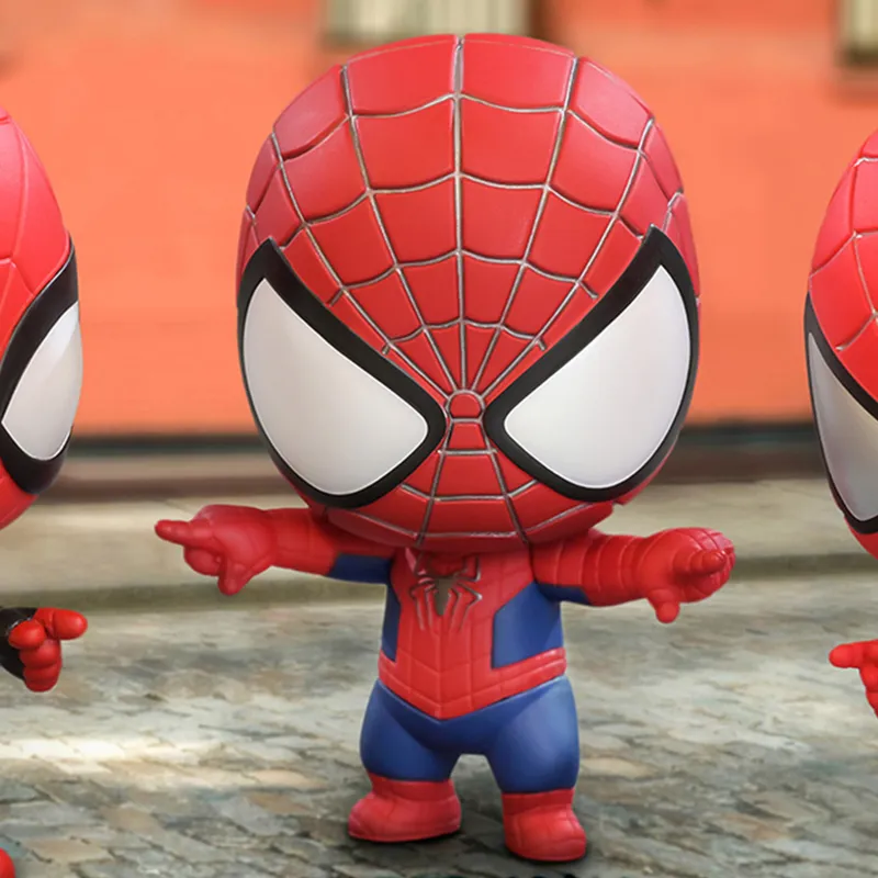 Hot Toys Spider Man Hero Without Return Set Of 3 Chibi Figures 8cm-1