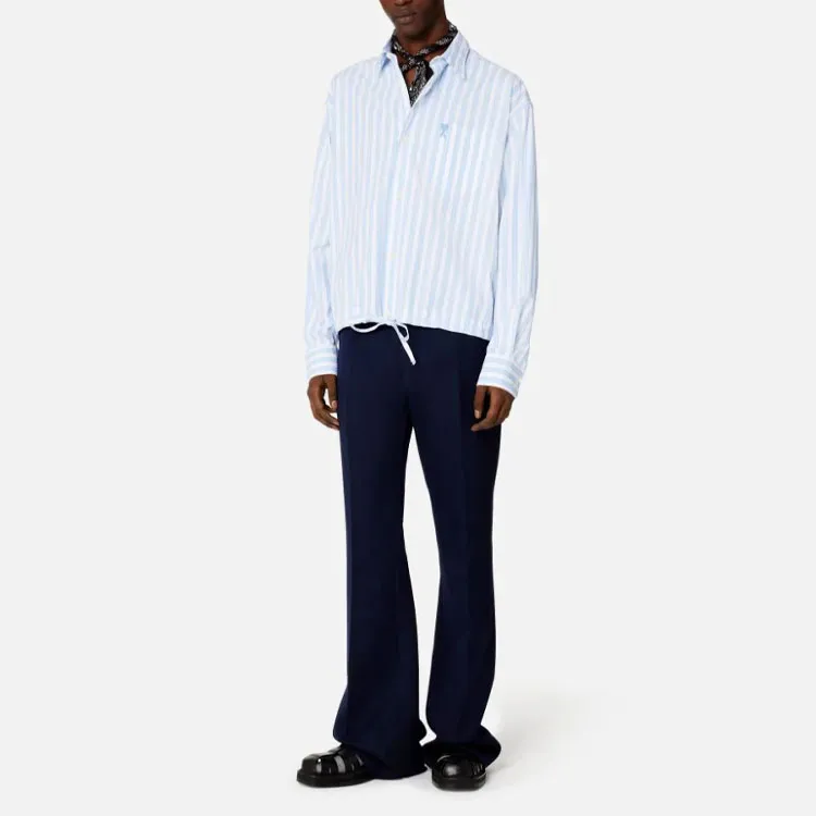 AMIPARIS Casual Pants Men Marine Blue-2