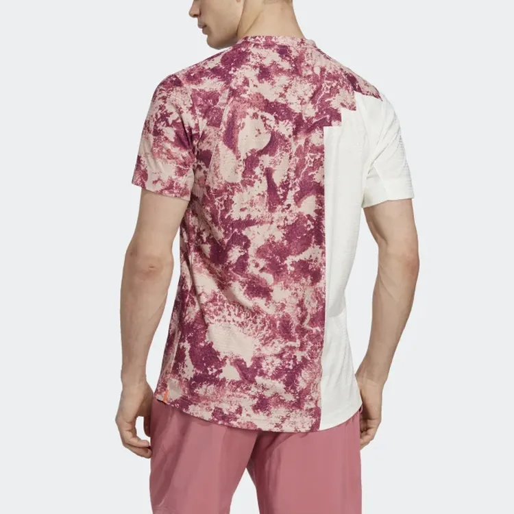 Adidas SS23 French Open Series T-Shirts Men Red-2