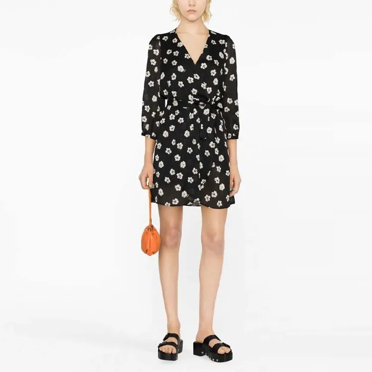 PINKO Long Sleeved Dresses Women's Black-1