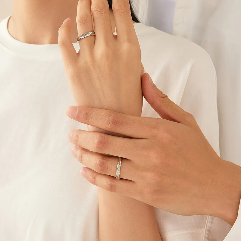 KADER S925 Silver Rings Unisex Silver White-4