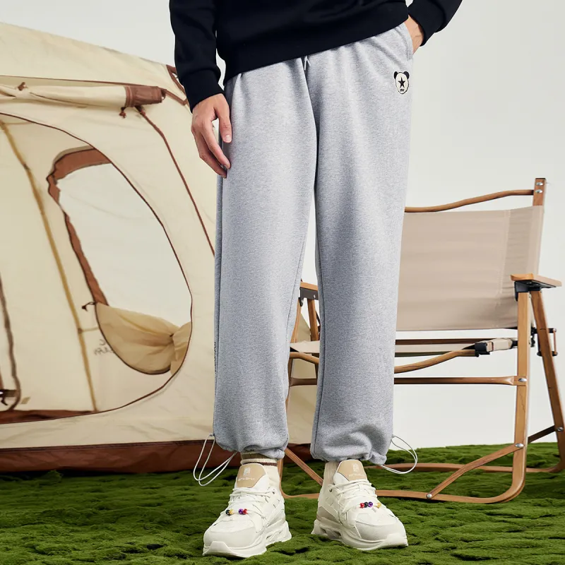 Erke Knitted Sweatpants Men Mica Heather Gray-3