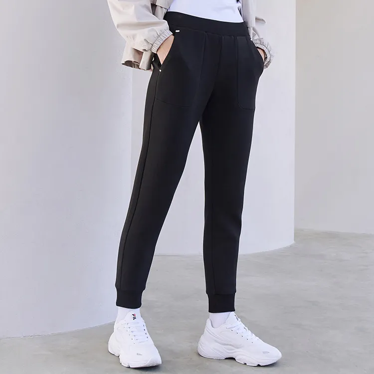 FILA Knitted Sweatpants Women's Jet Black-5