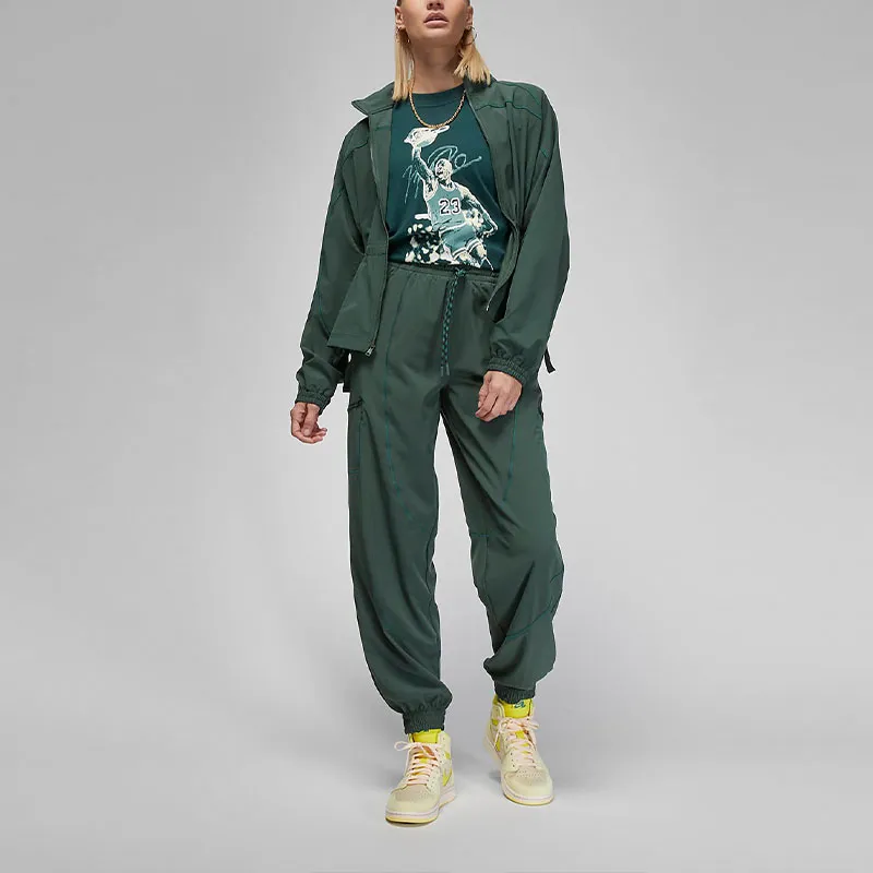 Jordan Sport T Shirts Women's Dark Fir Green-2