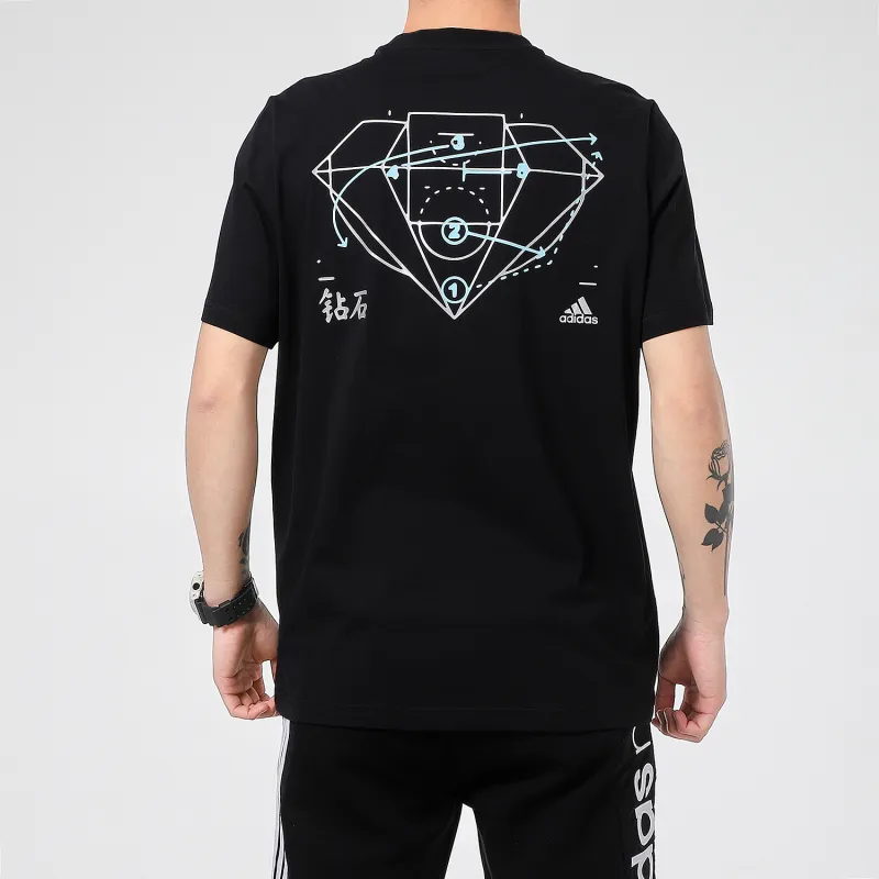 Adidas T Shirts Men Black-3
