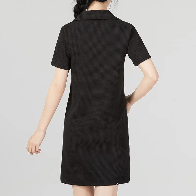 PUMA Short Sleeved Dresses Women's Black-3