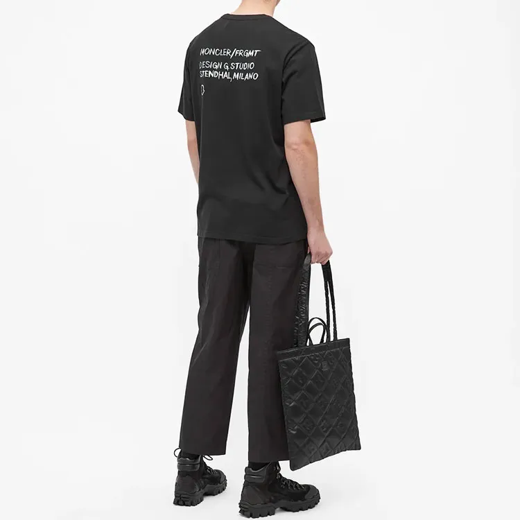 Moncler x Fragment, T Shirt Unisex Black-3