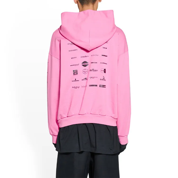 Balenciaga Sweatshirts Unisex Pink-4
