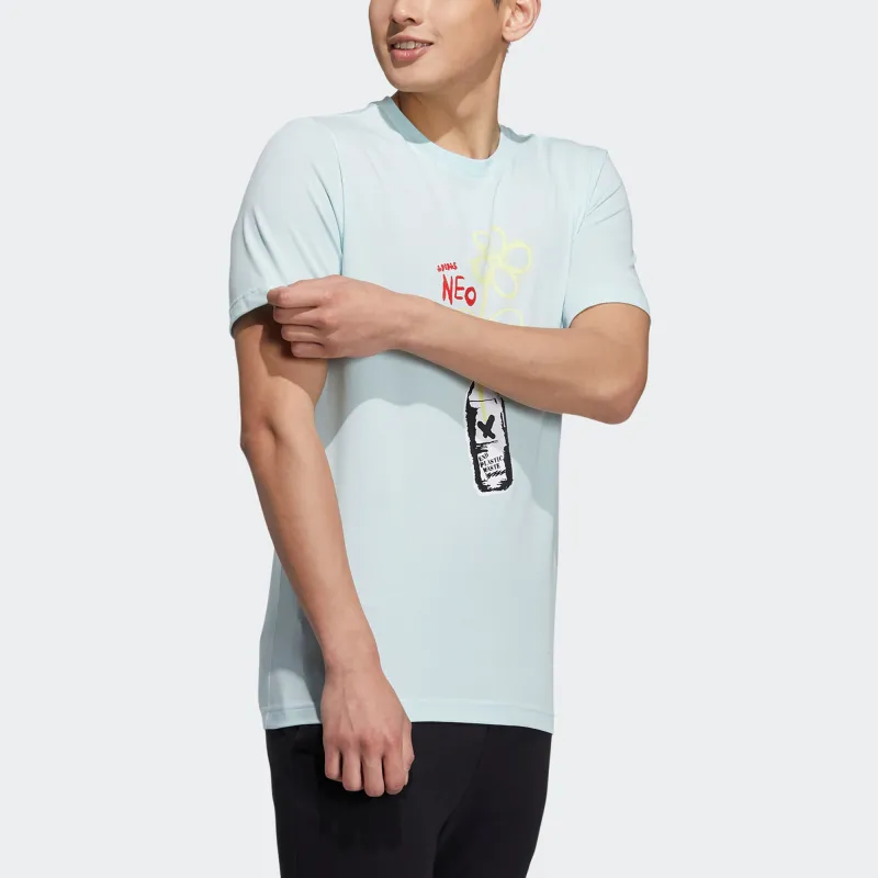 Adidas Neo T Shirt Men's Mint Green-3