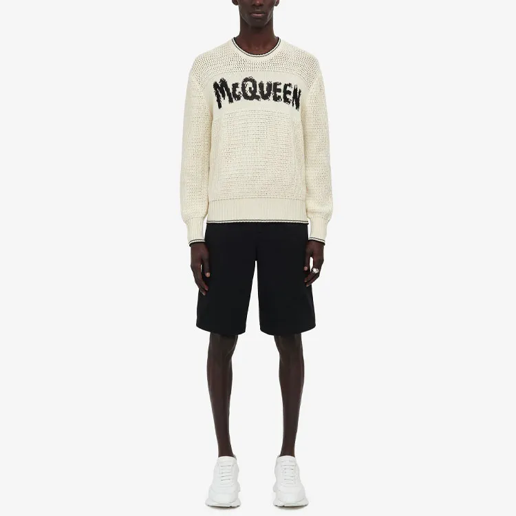 Alexander McQueen Logo Embroidered Sweater-1