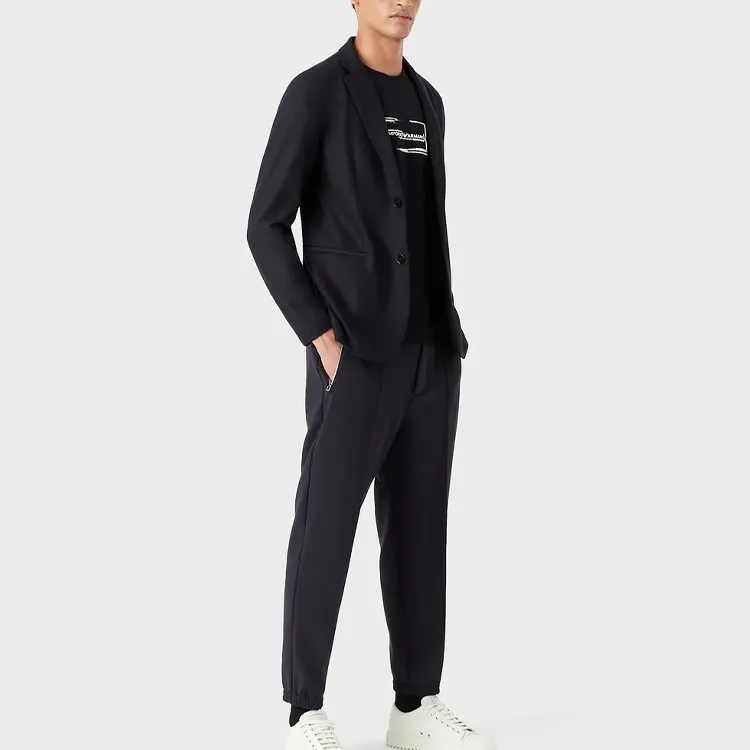 EMPORIO ARMANI FW22 Business Suits Coats Men's Dark Blue-1