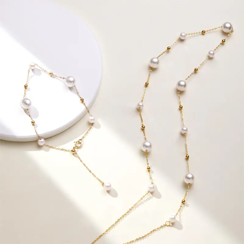 ME LUXE Pearl Bracelets Women's Baby's Breath Saltwater Pearl Bracelet-4