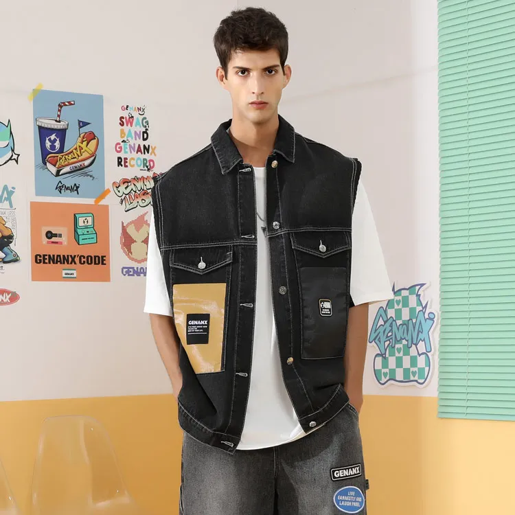 GENANX Vests Unisex Black-2