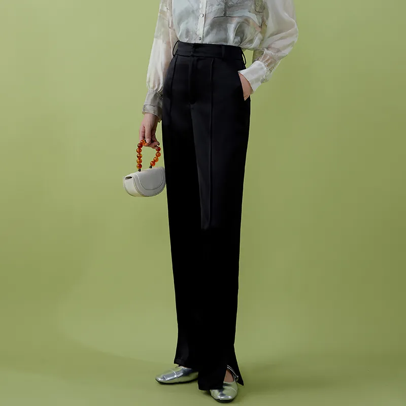THE SEA LIFE Casual Pants Women's Black Mage-3