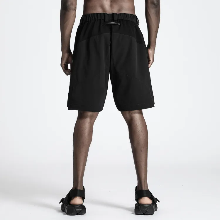 NORVINCY Straight Fit Loose Fit Solid Color Fitness Sports Shorts Unisex-3