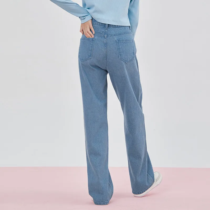 Pink Pineapple FW22 Jeans Women's Denim Blue-3