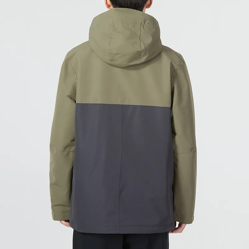 Columbia Omni-Heat Water-Resistant Windproof And Rainproof Windbreaker Jacket Men's Army Green-3