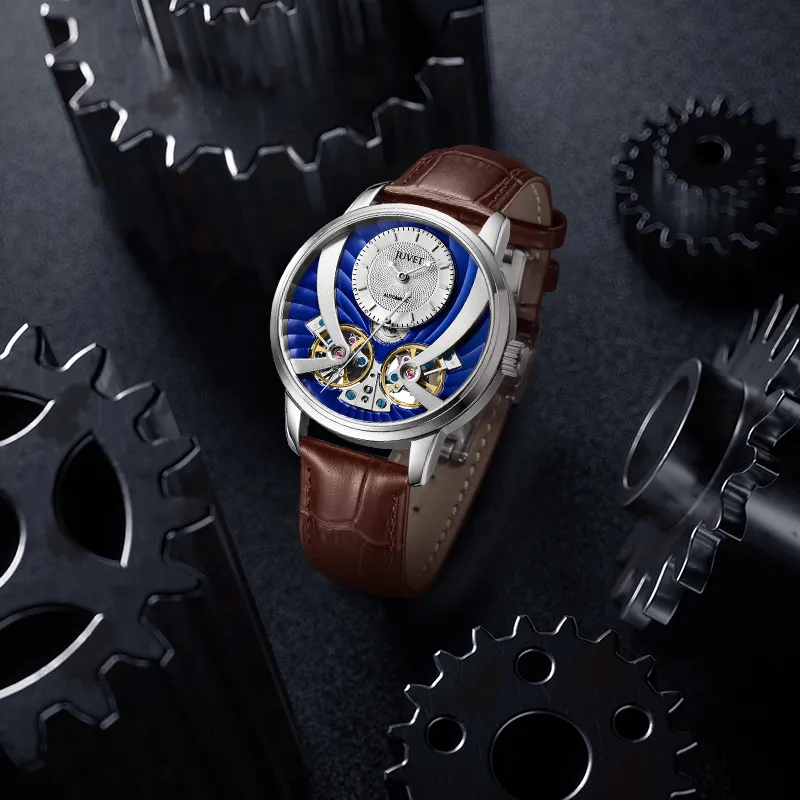 JUVET Navigator Series Automatic Mechanical Movement Men's Watches Watch Black Dial-10