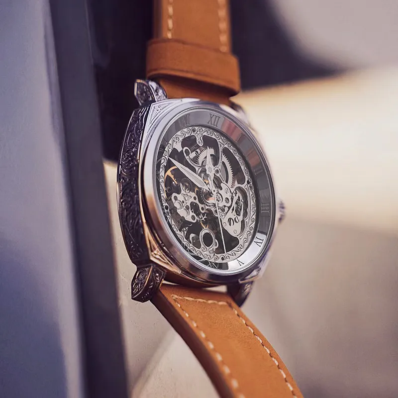 VRQ God Series Automatic Mechanical Movement Watch Men's Watches Cut Out Dial-2