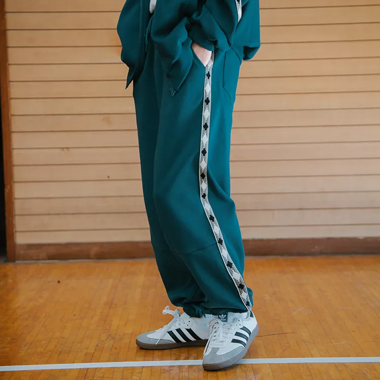 YOSHIYOYI Knitted Sweatpants Unisex Dark Green-7
