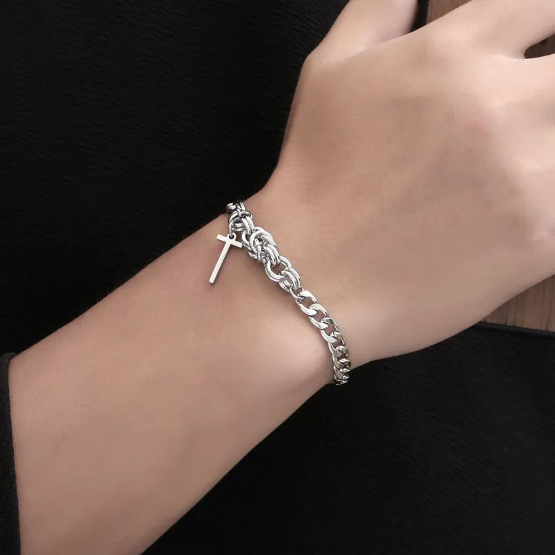 Cooraree Titanium Steel Bracelets Unisex-1