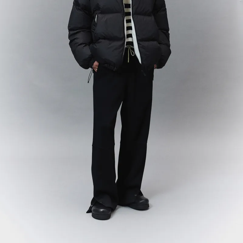 NANS STUDIO Straight Thickened And Fleece Lined Casual Pants Men's-9